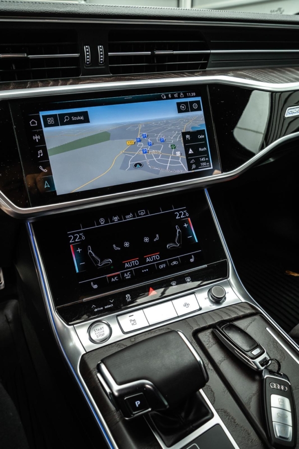 Szary Audi A6 Limousine 50TDI 2018 rok 286 KM